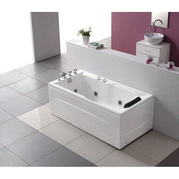 Rectangle Air Bubble Function Acrylic Massage SPA Bathtub